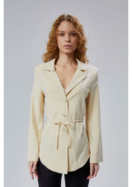 Limited Edition Kruvaze Yaka Vatkalı Gömlek Ceket