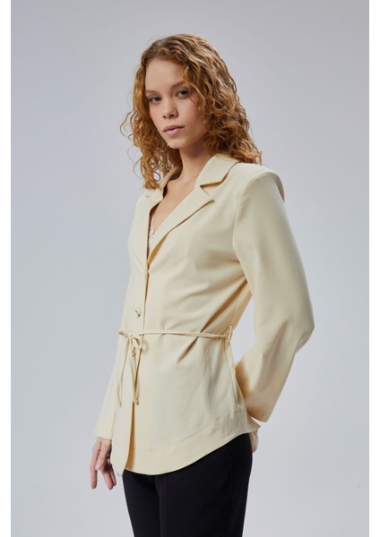 Limited Edition Kruvaze Yaka Vatkalı Gömlek Ceket