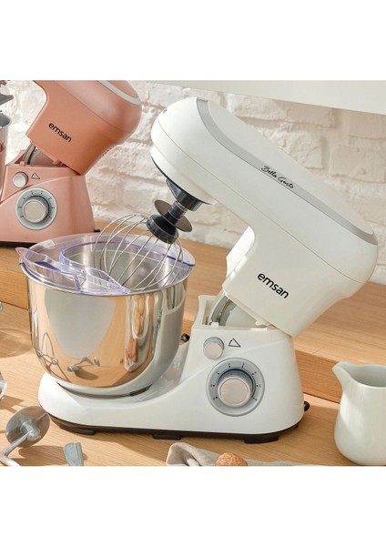 5l Paslanmaz Çelik Hazneli 6 Hızlı 1300W Kırmızı Stand Mikser Mutfak Şefi fiyatları