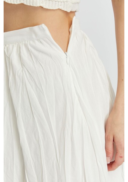 Ekru Krinkıl Vual Etek