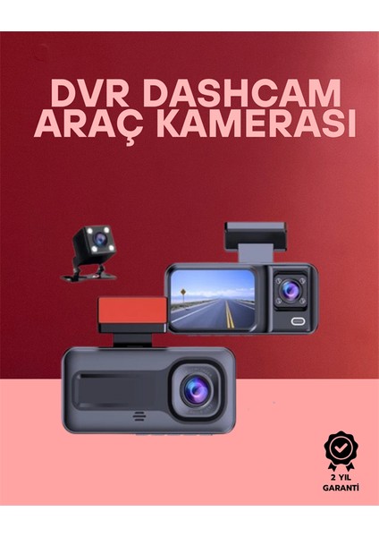 Depomix G-Sensör, Hareket Algılama ve Döngüsel Kayıt Özellikli 3'lü Kamera Güvenlik Sistemi