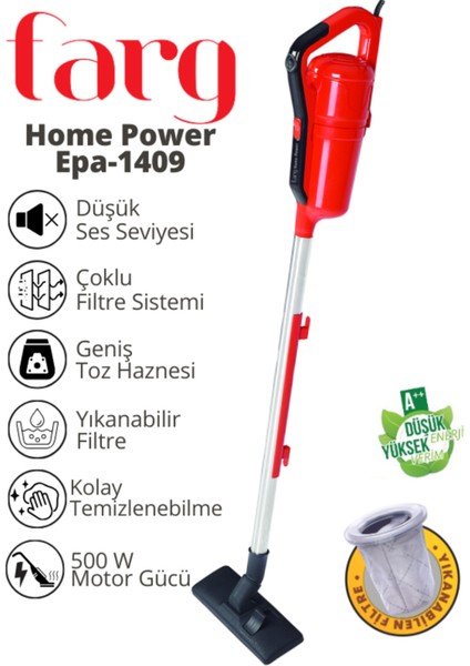 Kablolu Dikey Süpürge, Kırmızı ve Antrasit Renk Seçenekleriyle modelleri