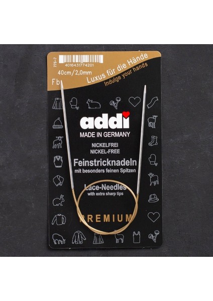 Addi 2mm 40CM Misinalı Dantel Şişi - 775-7