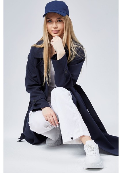 Oversize Rüzgarlık Detaylı Trençkot