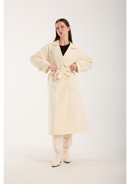 Kadın Oversize Astarlı Trençkot