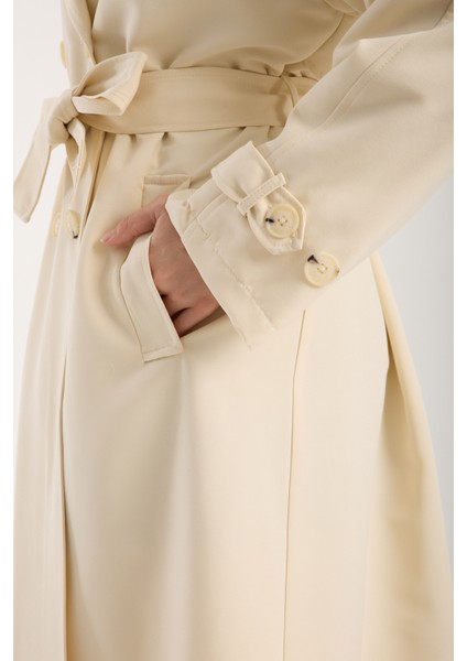 Kadın Oversize Astarlı Trençkot