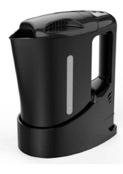 Taşınabilir 24V Su Isıtıcı, Otomatik Kapanma ve Güvenlik Sistemi, 0,8 Litre Siyah