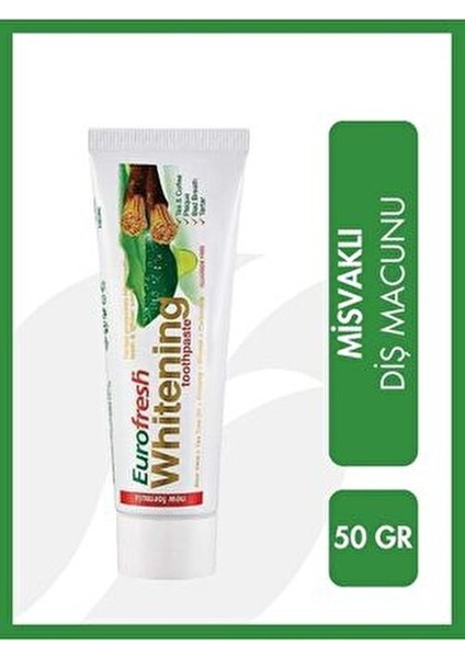 Eurofresh Aloe Veralı Beyazlatıcı Diş Macunu Vegan 50 gr Aloe Vera Aromalı fiyatları
