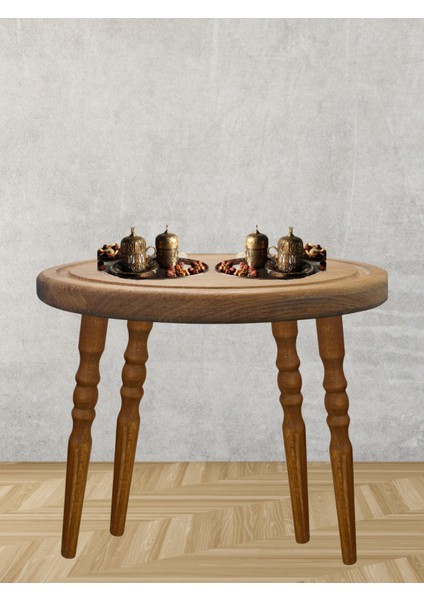 Hamadex 47 cm Açık Meşe Torna Ahşap Sehpa Ayağı 4’lü Set | Mobilya Ayağı + Metal Bağlantı Aparatları modelleri