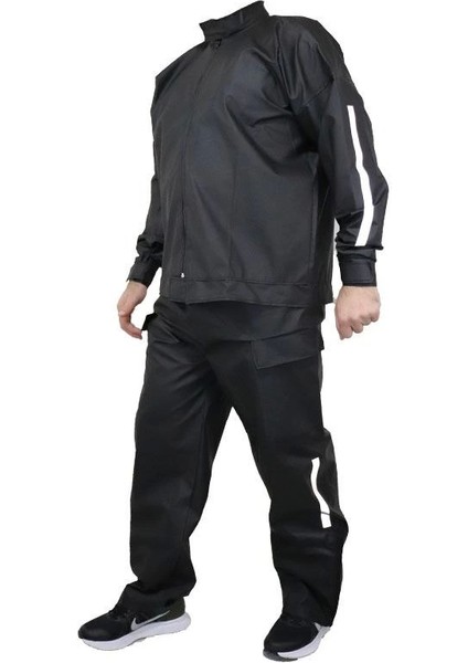 Yağmurluk Takım (Bahçıvan Tipi Askılı Pantolon ve Mont) - Siyah fiyatları