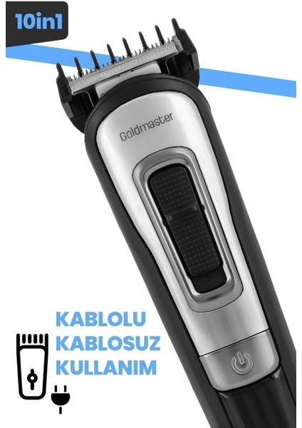 10'lu Çok Fonksiyonlu Erkek Bakım Seti, Siyah, Kablolu ve Kablosuz Kullanım fiyatları
