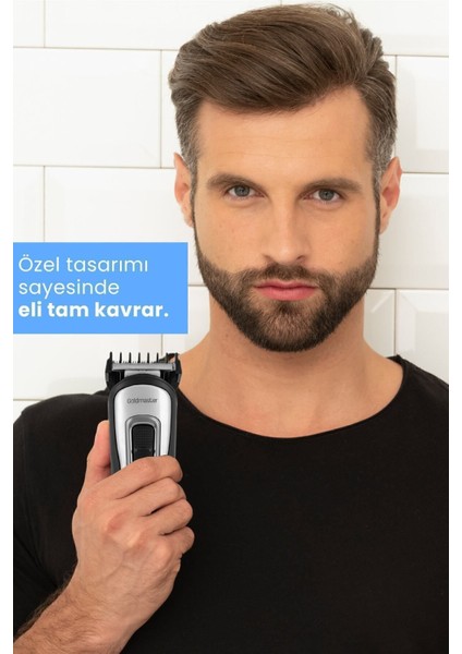 10'lu Çok Fonksiyonlu Erkek Bakım Seti, Siyah, Kablolu ve Kablosuz Kullanım fırsatları