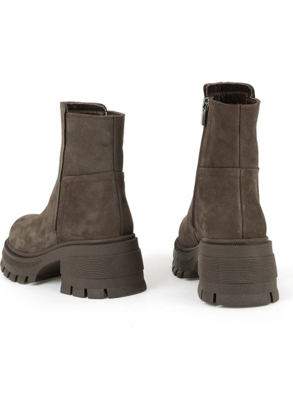 Kadın Deri Bot 143359Z6152 Koyu Kahve modelleri