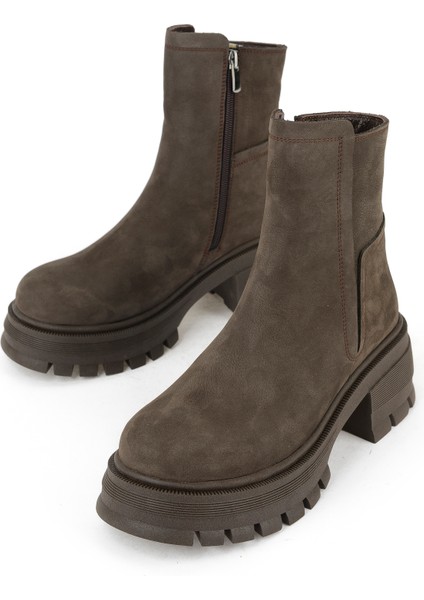 Kadın Deri Bot 143359Z6152 Koyu Kahve indirimleri