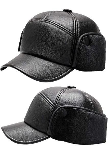 Çok Fonksiyonlu Su ve Rüzgar Geçirmez Kürklü Termal Kalpak Şapka Kışlık Şapka