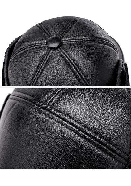 Çok Fonksiyonlu Su ve Rüzgar Geçirmez Kürklü Termal Kalpak Şapka Kışlık Şapka