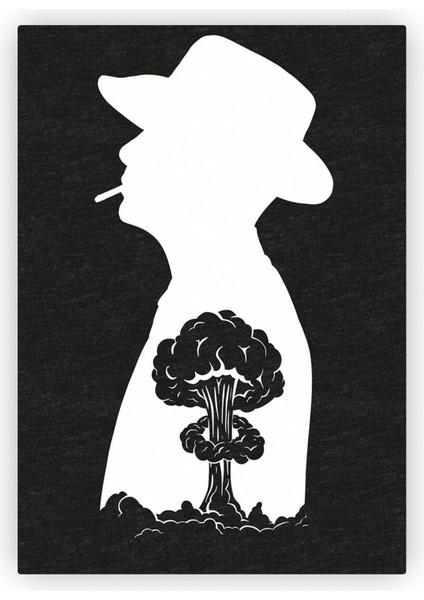 Oppenheimer Atom Bombasının Babası Ahşap Poster 20x29 cm