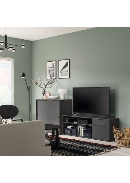 Tv Ünitesi, Koyu Gri, 242X37X90 cm fiyatları