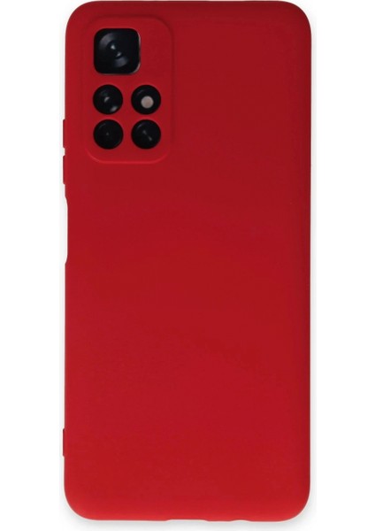 Xiaomi Redmi Note 11T Kılıf Nano Içi Kadife Silikon - Kırmızı