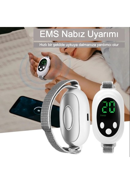 Avuç içi Elektrikli Uyku Masaj Cihazı 20 Seviye 2 Modlu Derin Rahatlama Hızlı Uyku Çözümü indirimleri