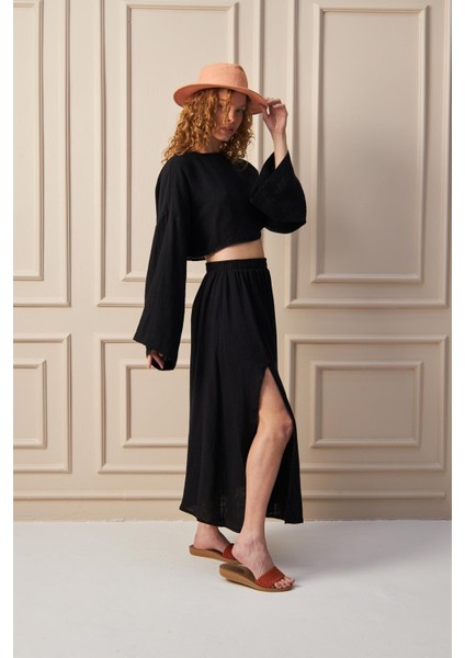 Müslin Takım Selen - Gece Gündüz Hafifliği Siyah fırsatları