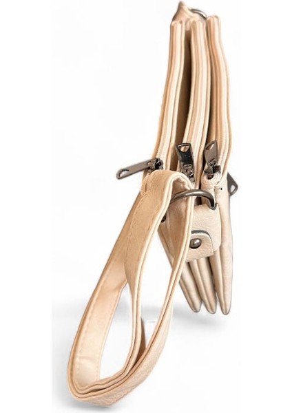 Yumuşak Deri Krem Renk 6 Gözlü Zarif Çanta En 23 Cö Boy 18 cm fiyatları