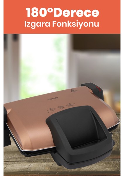 1800W Çıkarılabilir Plakalı Isı Ayarlı Tost ve Izgara Makinesi Beyaz modelleri