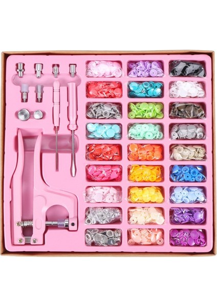 El Tipi Çıt Çıt Çakma Makinesi ve Seti 270 Parça, Pratik ve Kolay Kullanım