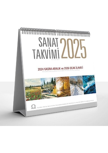 Sanat Takvimi 2025 Masa Takvimi