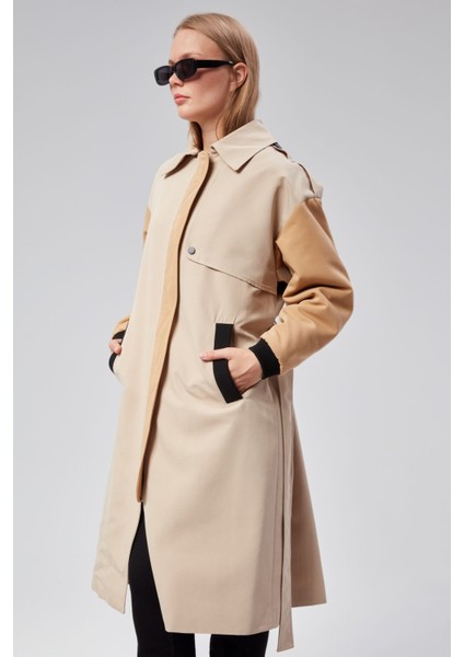 Kadın Regular Astarlı Trençkot