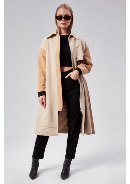 Kadın Regular Astarlı Trençkot