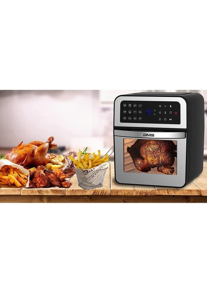 Sıcak Hava Fritöz ve Izgara Seti, Çok Fonksiyonlu, Xxl Kapasiteli, 12 Program fırsatları