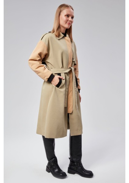 Kadın Regular Astarlı Trençkot