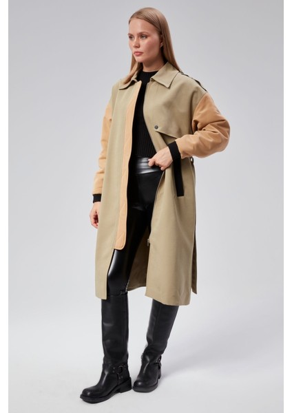 Kadın Regular Astarlı Trençkot