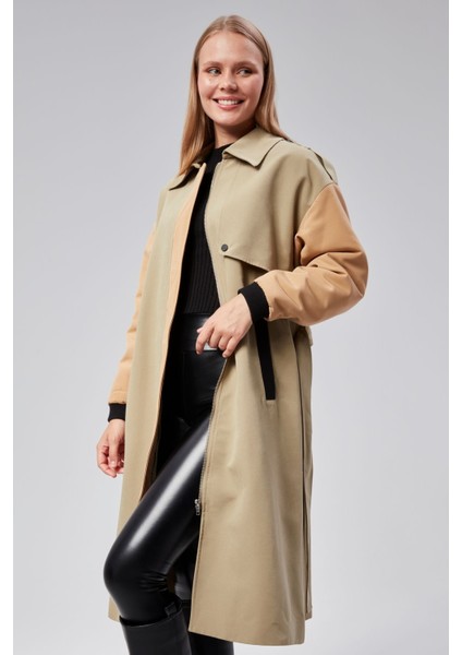 Kadın Regular Astarlı Trençkot