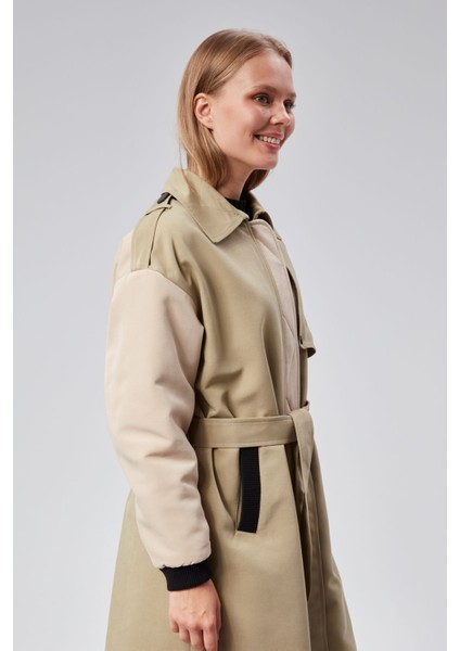Kadın Regular Astarlı Trençkot