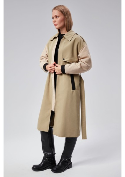 Kadın Regular Astarlı Trençkot