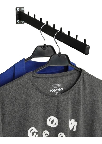 10 Adet Siyah Duvara Monte Eğimli Askılık 40 Cm, Pratik ve Şık Düzenleme Çözümü fiyatları