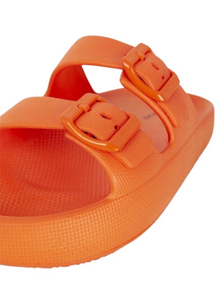 Unisex Çift Tokalı Medikal Hafif Eva Terlik Turuncu