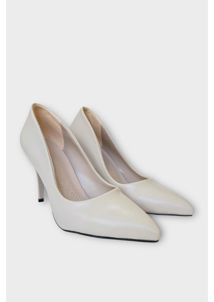 Kadın Klasik Topuklu Ayakkabı BEJ indirimleri