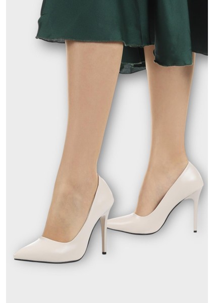 Kadın Klasik Topuklu Ayakkabı BEJ