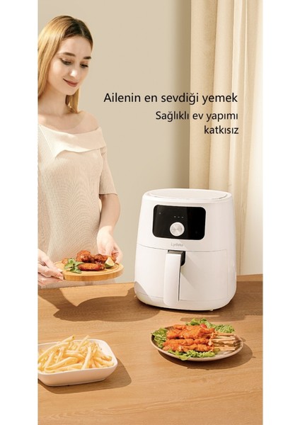 5l Xxl Akıllı Yağsız Fritöz Kırmızı, Sağlıklı ve Pratik Kullanım fiyatları