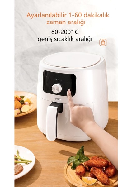 5l Xxl Akıllı Yağsız Fritöz Kırmızı, Sağlıklı ve Pratik Kullanım indirimleri