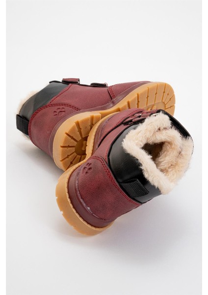 Kışlık İçi Kürklü Bebe Bot (22-25) BORDO