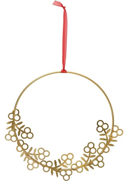 Çelenk, Altın Rengi, 27 cm