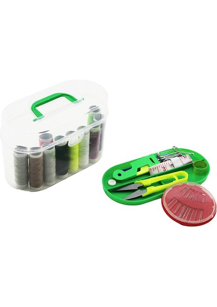 Plastik Çantalı Iğne - Iplik Set 10-Iplik- 12-Dikiş-10-Ç.iğne- Mezura- Makas- Iğne Geçirme- 4-Çıtçıt- 4-Düğme- Yüzük (5067)