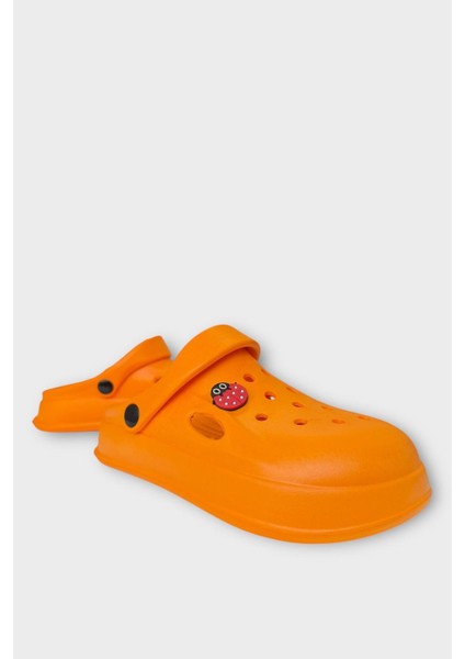 Kadın Comfort Uğur Böceği Tokalı Medikal Hemşire Sabo Terlik Turuncu fiyatları