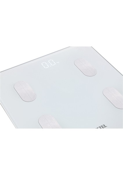 Akıllı Dijital Kas ve Yağ Ölçer Tartı Baskülü Beyaz Renk modelleri