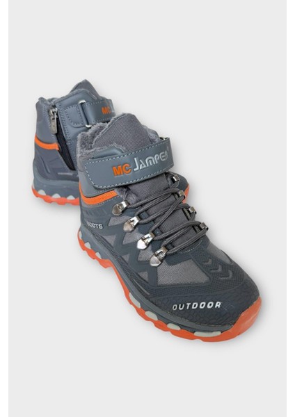 Çocuk Içi Kürklü Fermuarlı Outdoor Bot Füme - Turuncu fiyatları