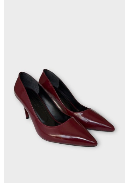 Kadın Klasik Topuklu Ayakkabı Bordo fırsatları